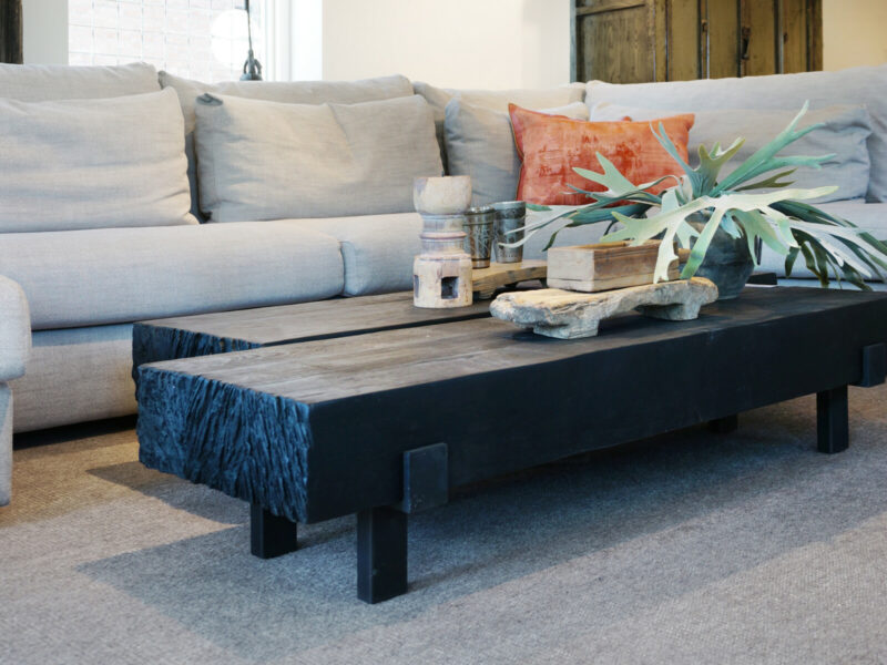 STOER Robust salontafel 140x40 Black
