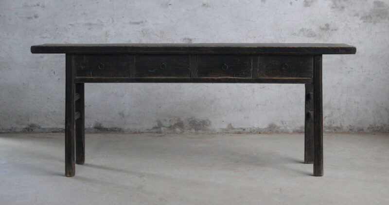 Wandtafel 4 lades walnoot