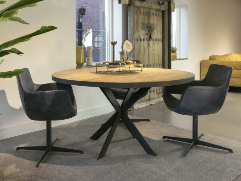 STEEL Ronde Diner Tafel