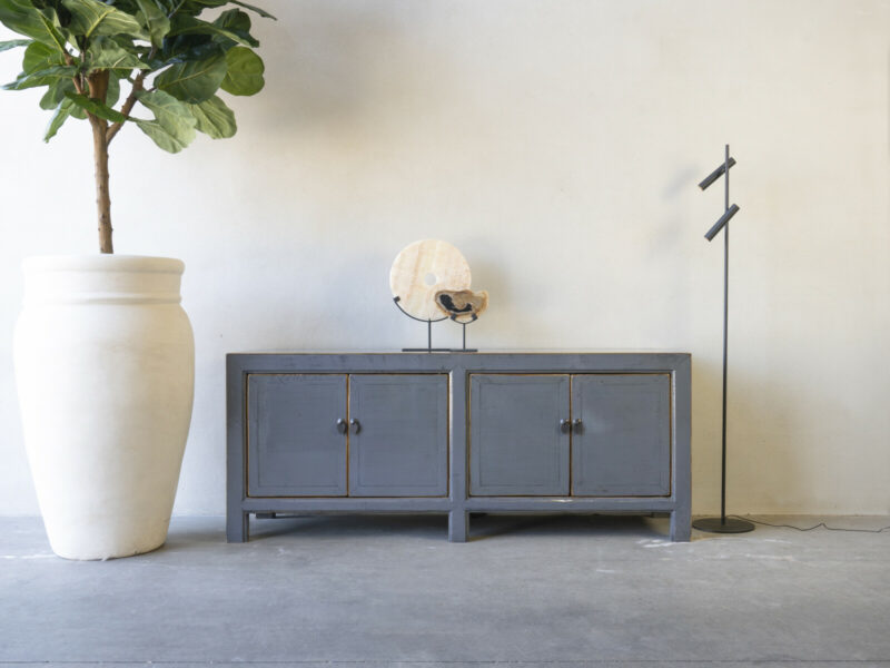 Laag TV Dressoir Kaat 180 ORIENTAL Lacquer Pigeon Grey