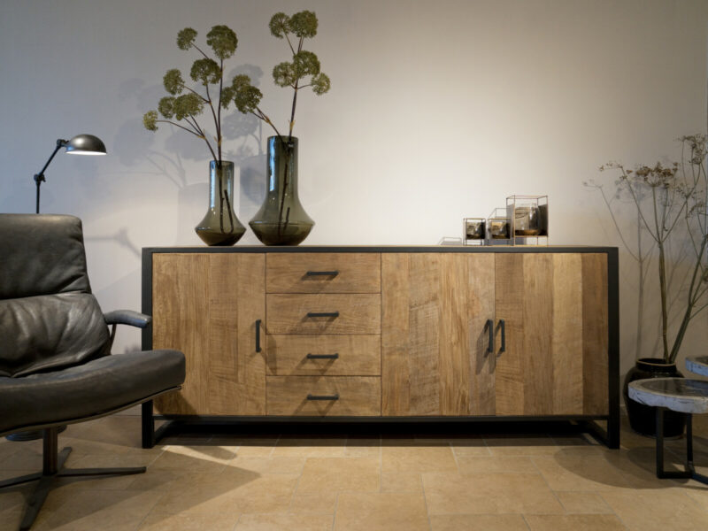 Dressoir 220 METAL 3-deurs 4 laden