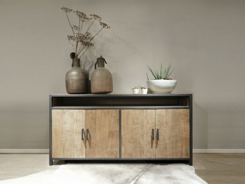 Dressoir 180 METAL 4-deurs met open vak