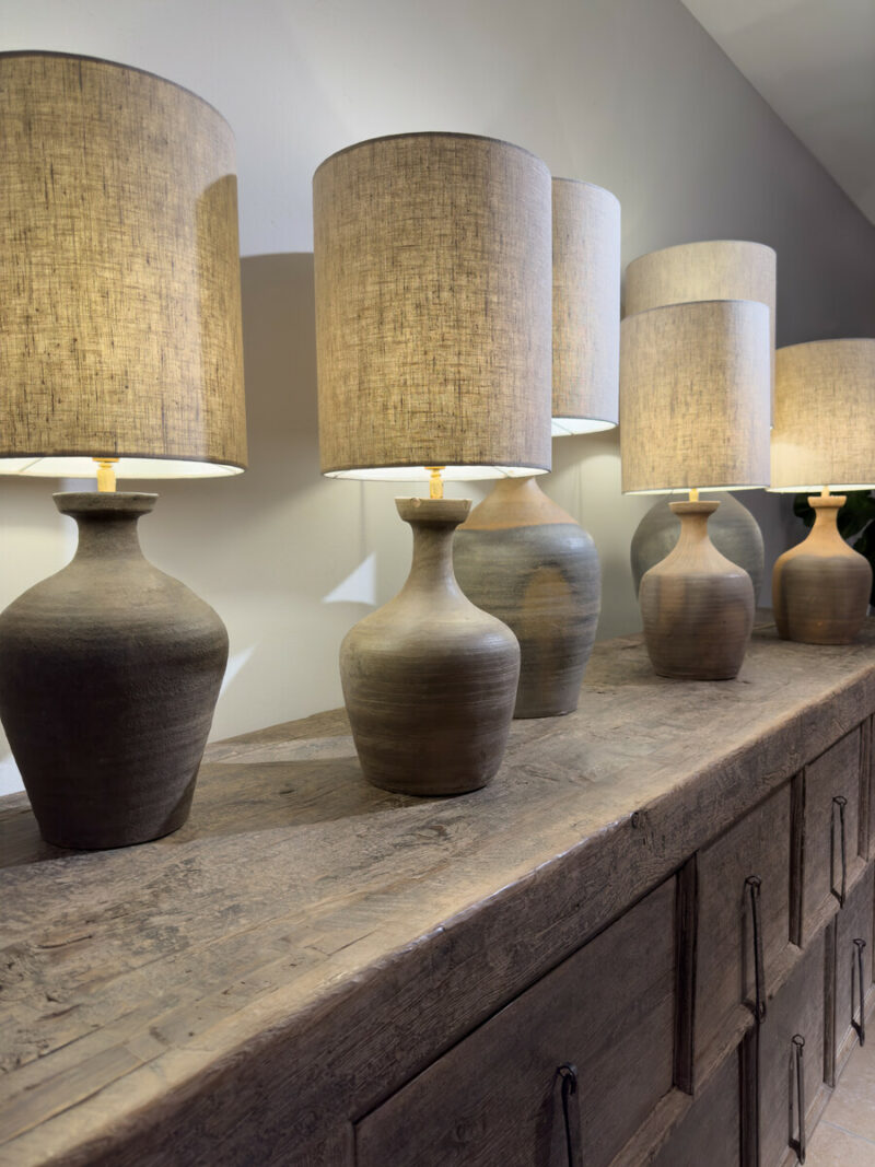 Wijnkruik lamp met kap