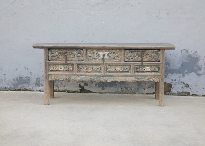 Snijwerk wandtafel