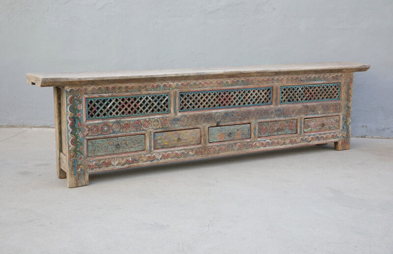Vintage snijwerk dressoir