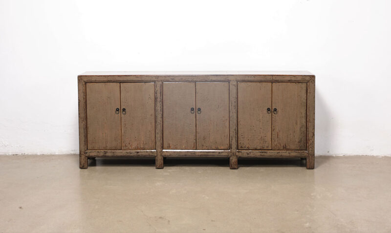 Dressoir 6-deurs hoogglans groen.