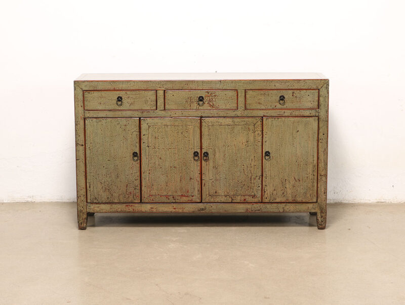 Dressoir hoogglans groen