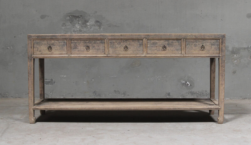 Wandtafel 5 lades met onderplank