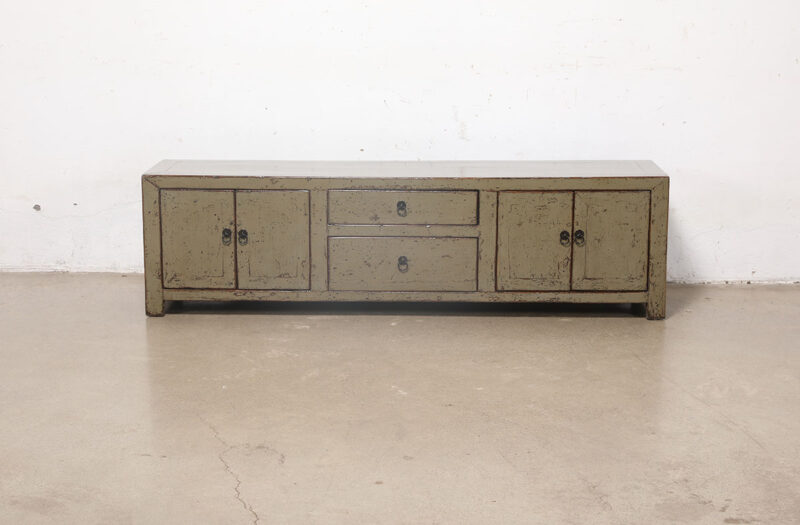 Mueble para TV verde de alto brillo