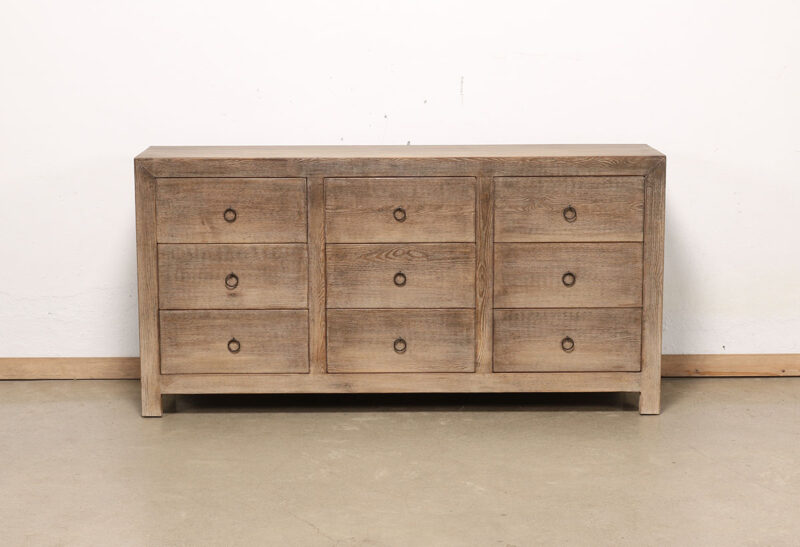 Dressoir naturel 9 lades