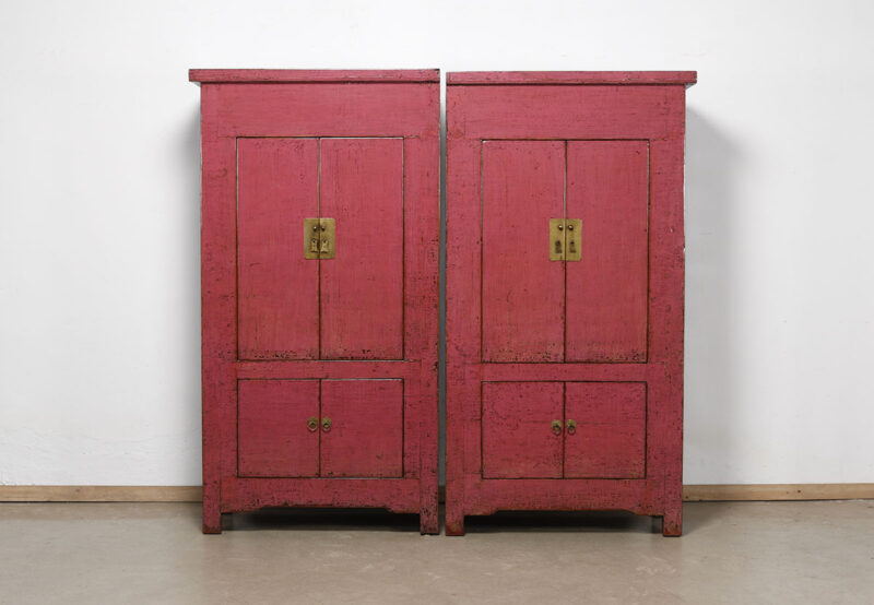 Hooglands kast set rood