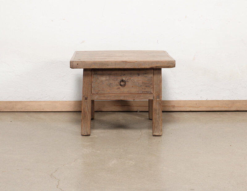 Bijzettafel Elm hout