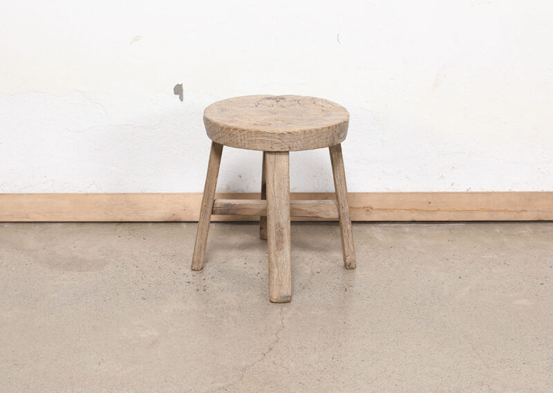 Ronde kruk naturel