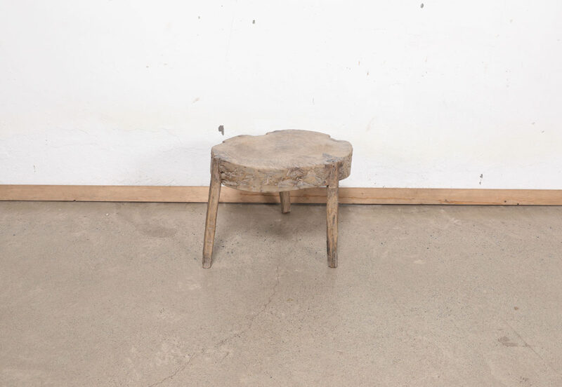 Hout stam kruk rond