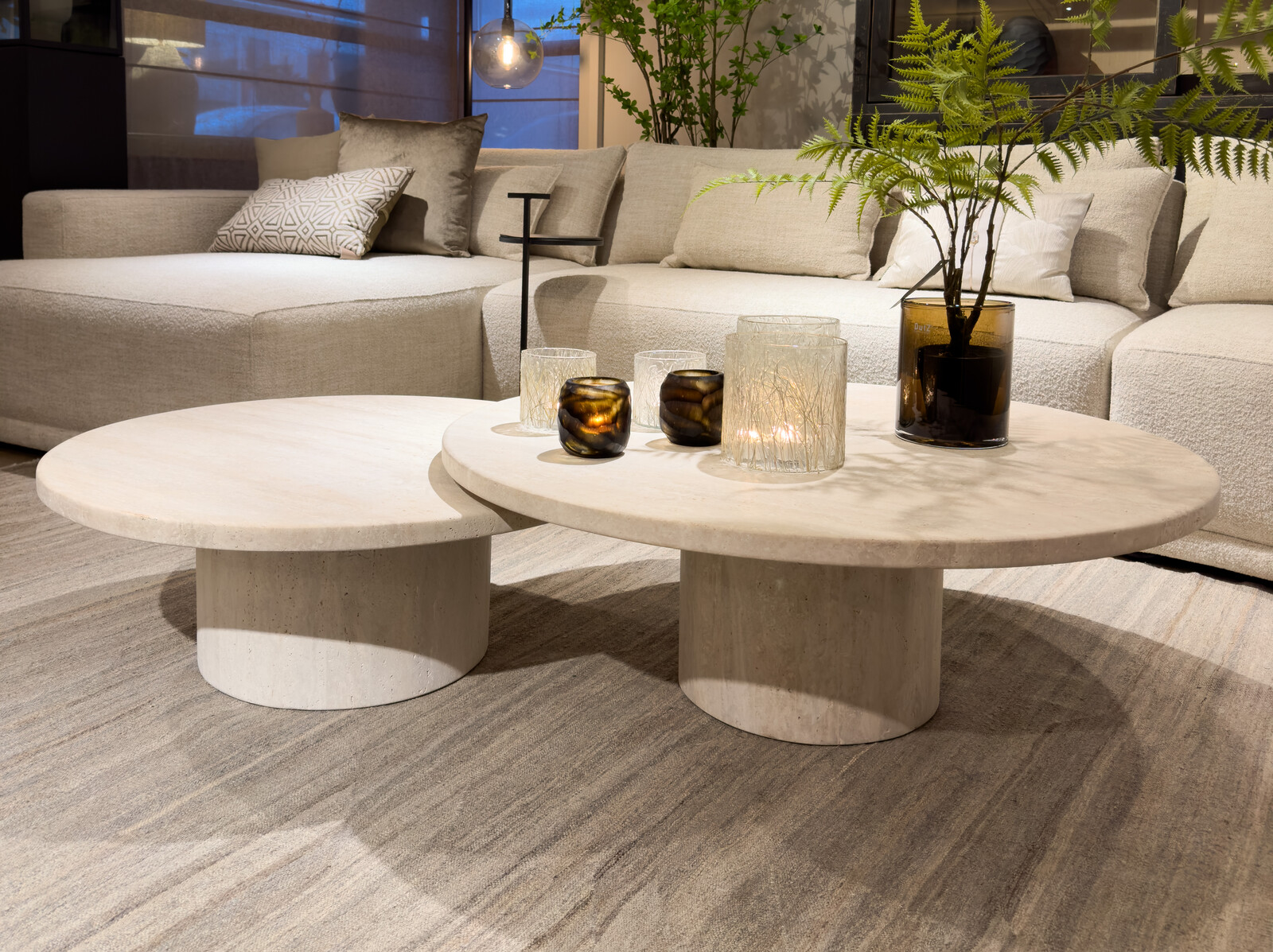 Coffeetables Omega Lizea Travertin