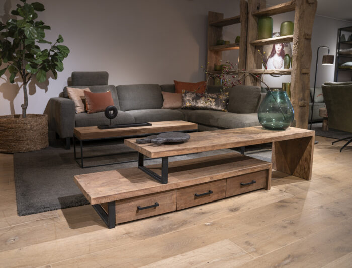 TV Stand STORMM Chunky with 3 Drawers