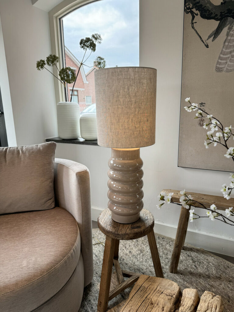 Table Lamp Dot Medium Beige