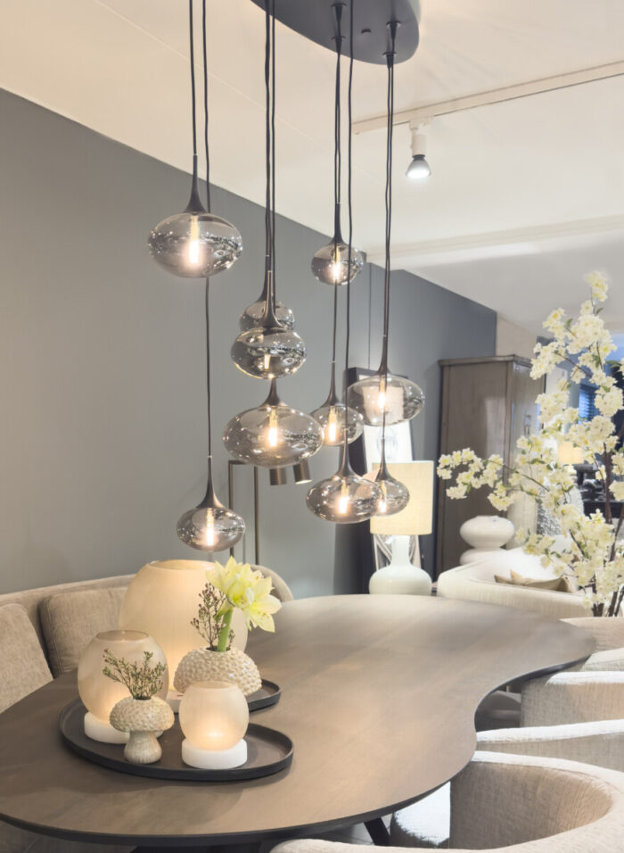 Pendant Lamp Paradiso Oval 10-Light Smoke