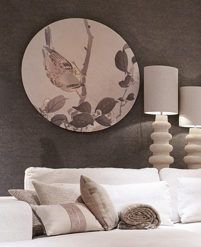 Round Artwork Bunting on Blossom Branch