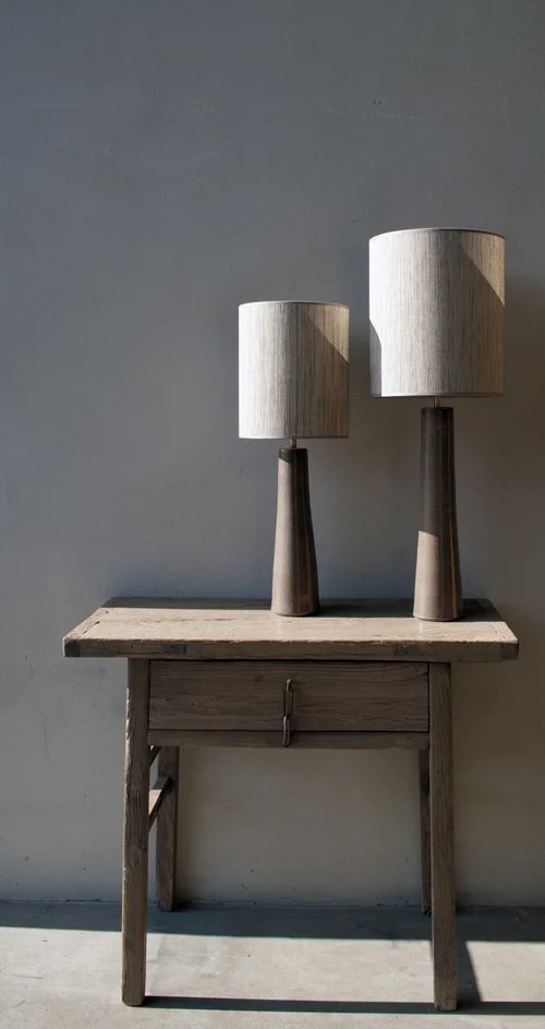 Table lamp Fleur Brown