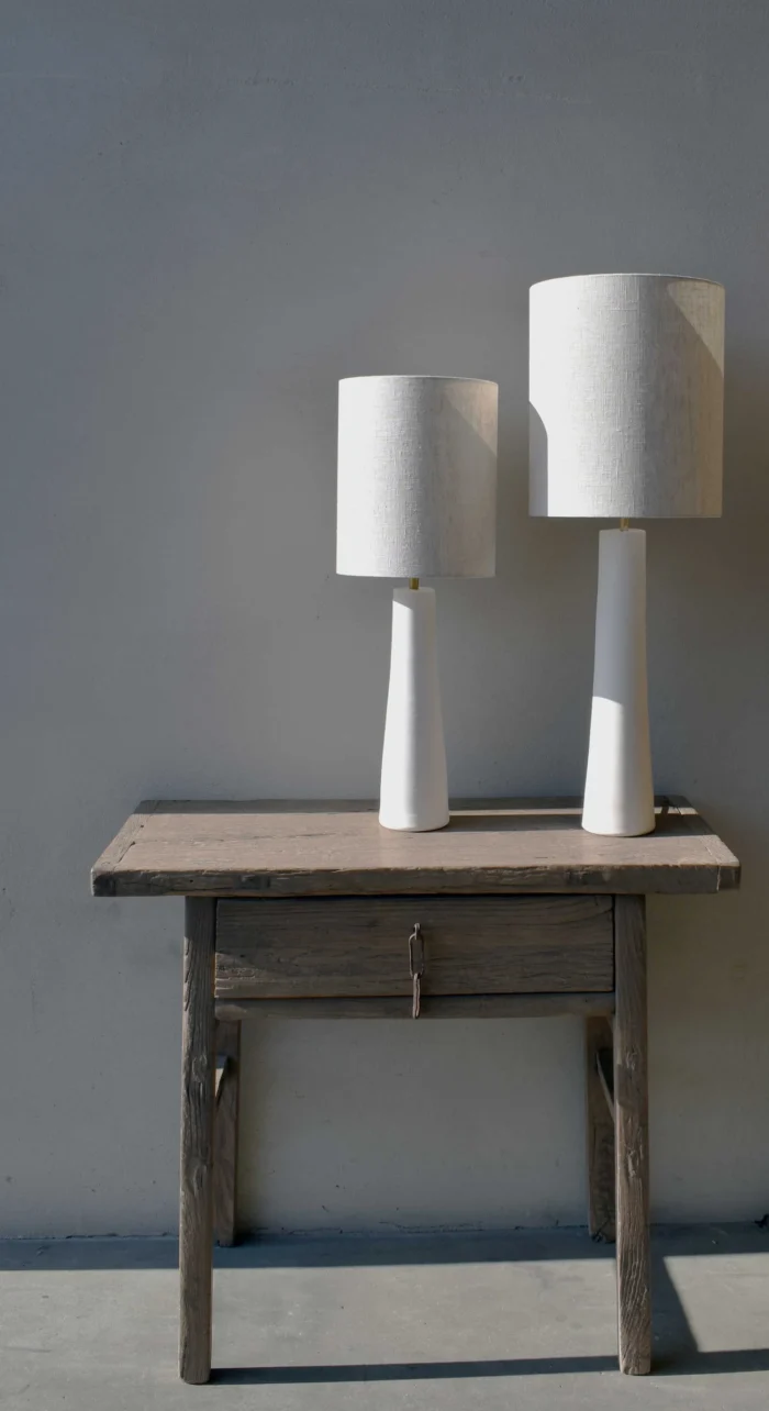 Table lamp Fleur Chalk White