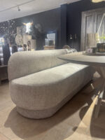Modern grey sofa in interior