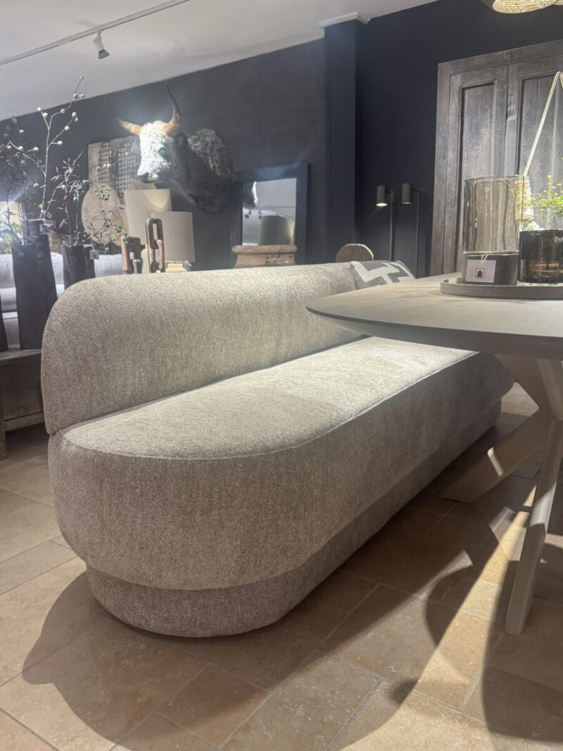 Modern grey sofa in interior