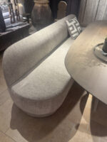 Modern bench at a dining table
