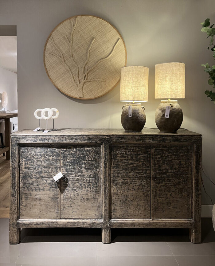 Sideboard with weathered patina 4-doors