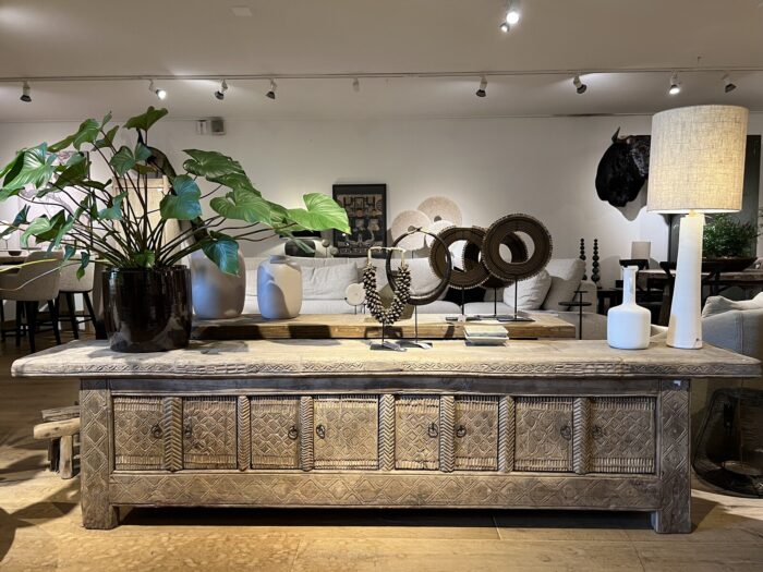 Antique Low Sideboard with carvings