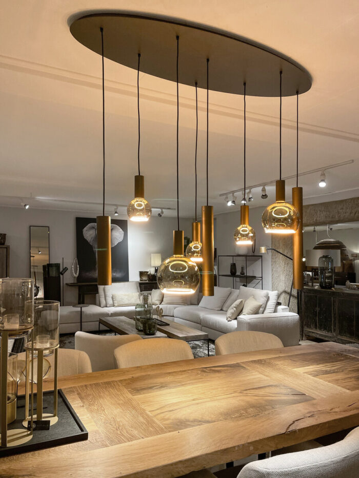 Pendant lamp Riva Oval 8-light