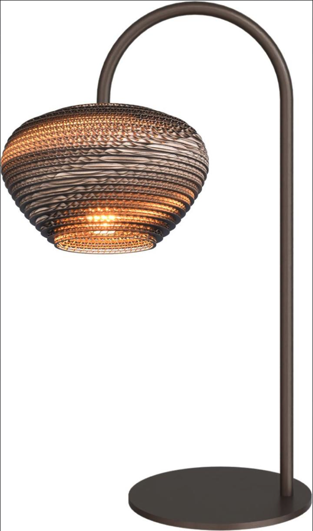 Table lamp Cartone Bow Cocoa
