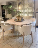 Modern dining table with chairs