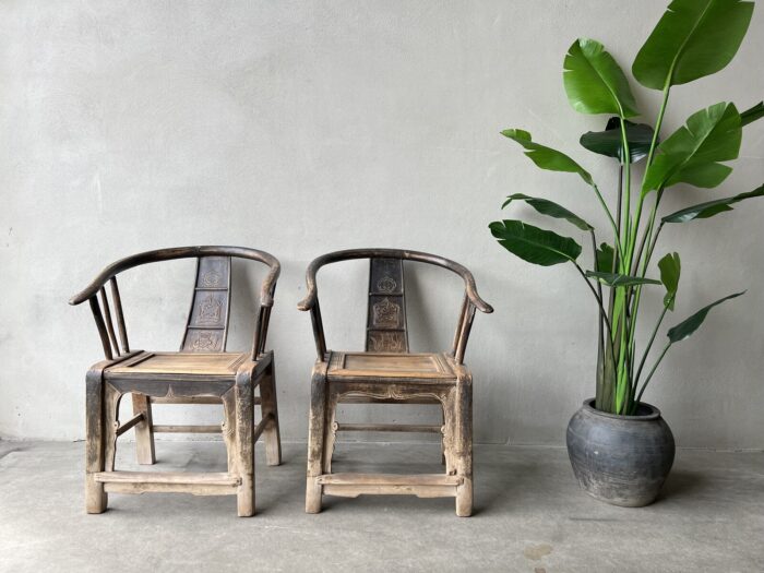 Antique Chinese wedding chairs