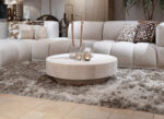 Modern living room with comfortable furniture.