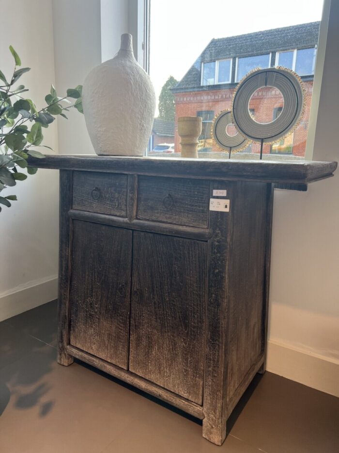 Wall cabinet Old Pinewood in warm dark shade
