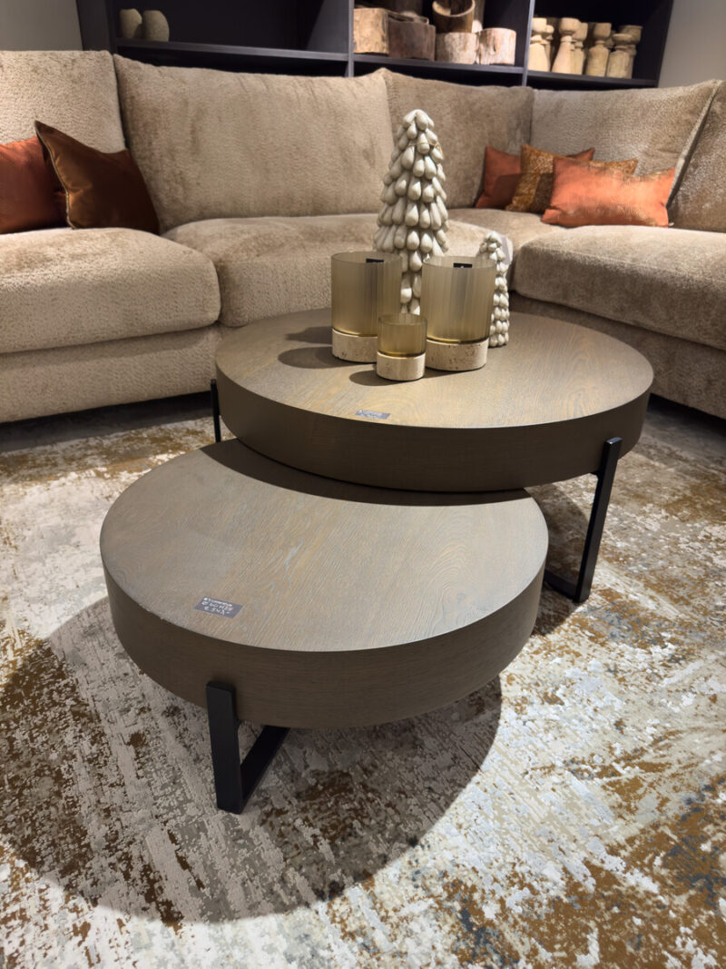 Modern coffee tables with decoration