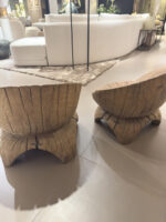 Two wooden chairs in an interior