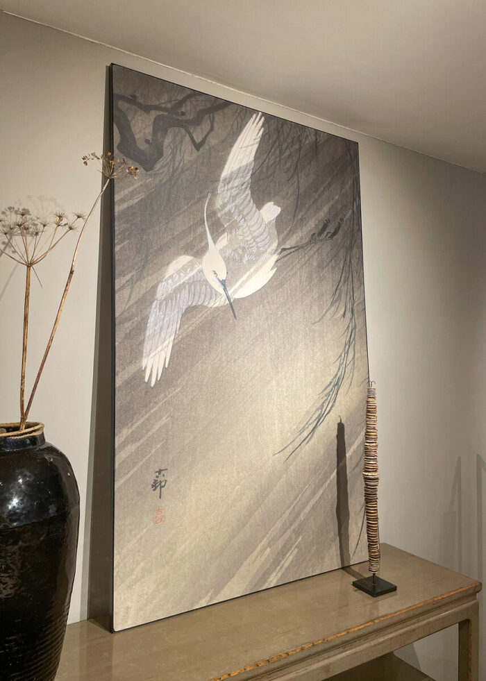 Artwork Heron in a storm