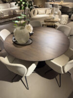 Round table with chairs and decoration