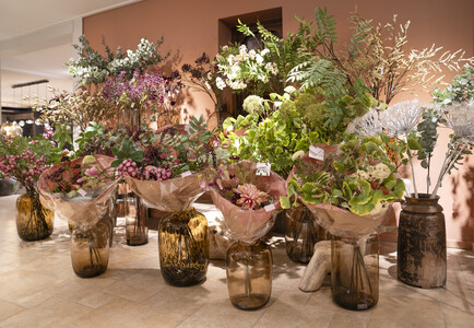 Bouquet of silk flowers