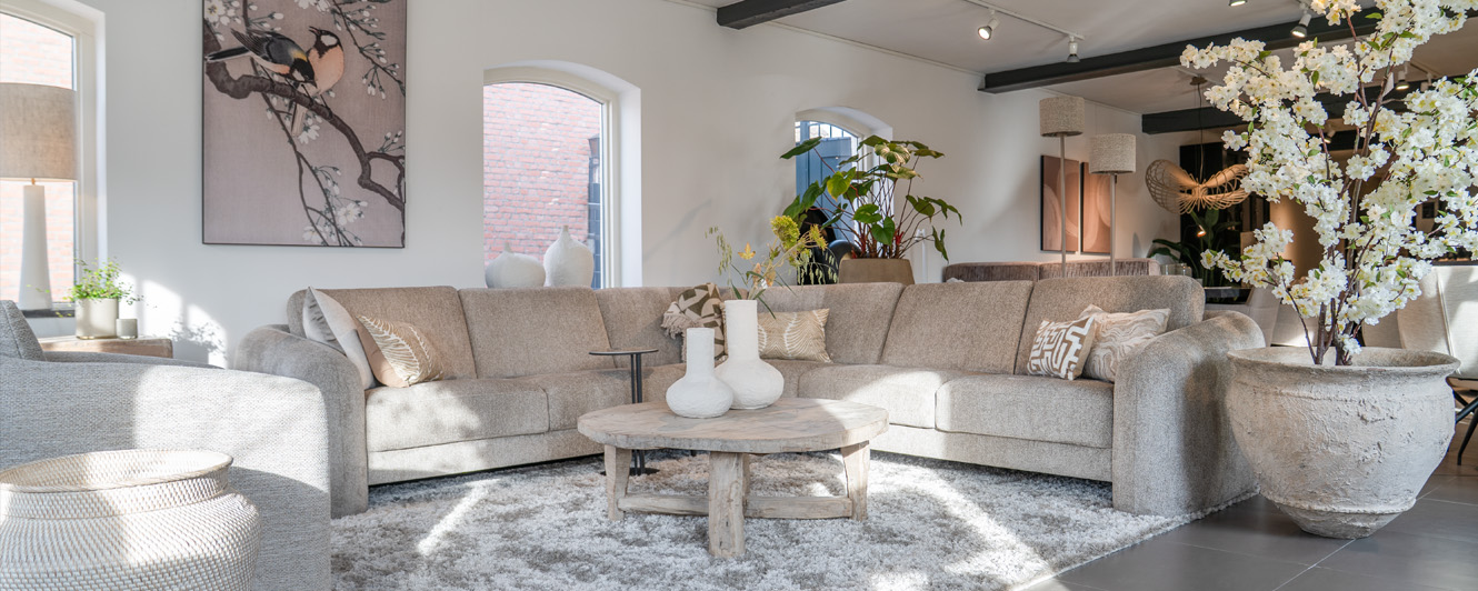 Modern living room with comfortable furniture.