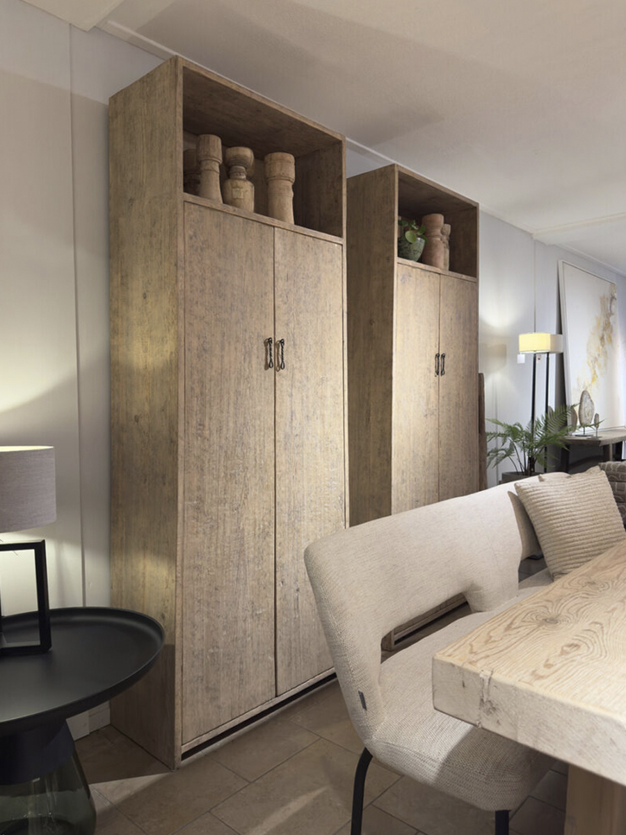 Large solid wood storage cabinets