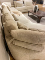 Lightweight, comfortable sofa in living room