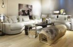 Modern living room with comfortable furniture