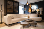 Modern living room with stylish furniture