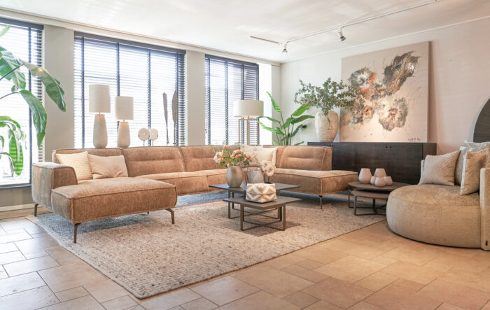 Modern living room with comfortable furniture