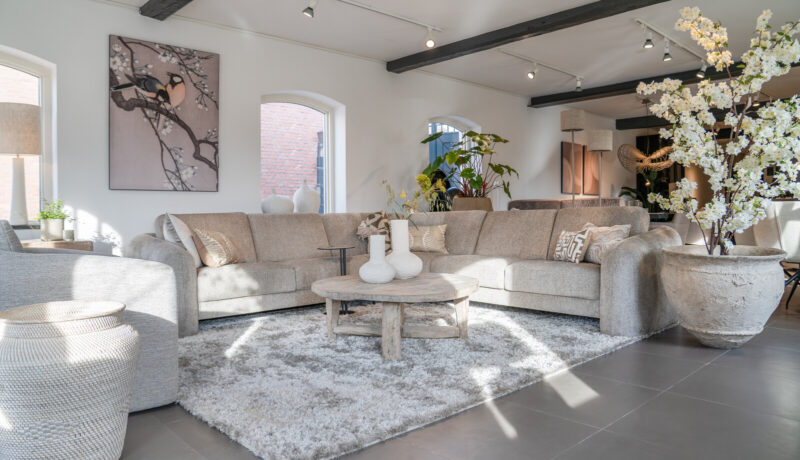 Modern living room with comfortable furniture
