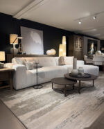 Modern living room with stylish furniture