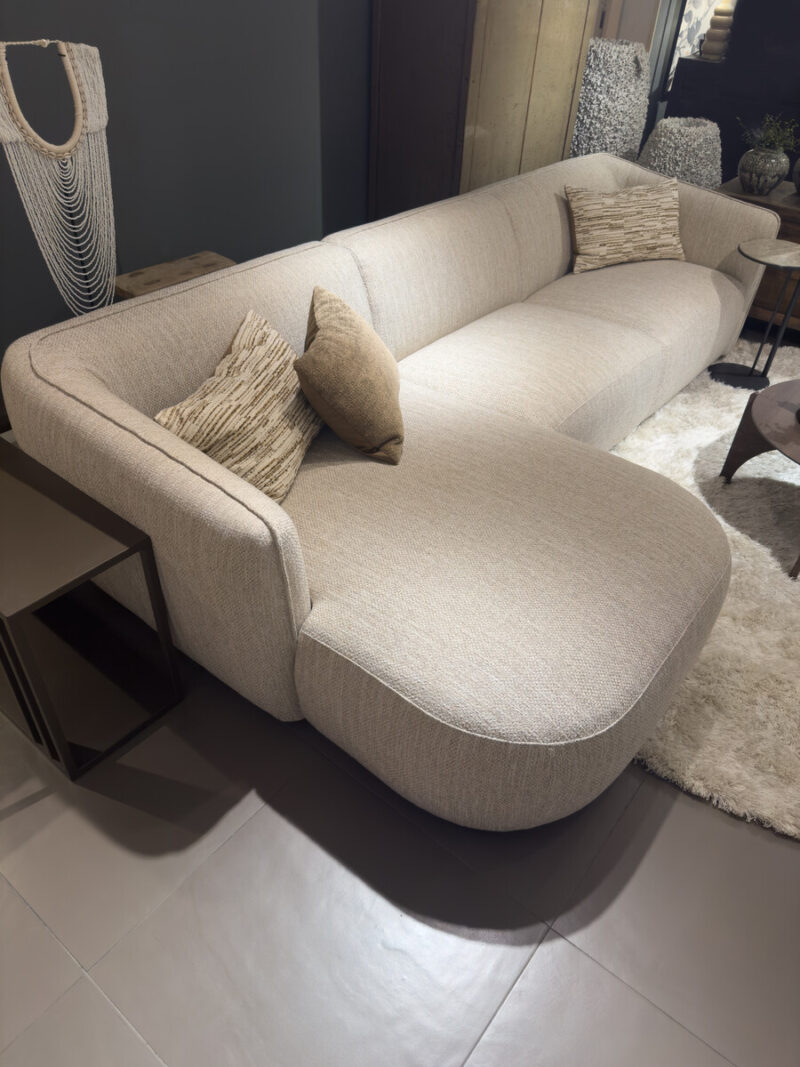 Modern, comfortable sofa with cushions